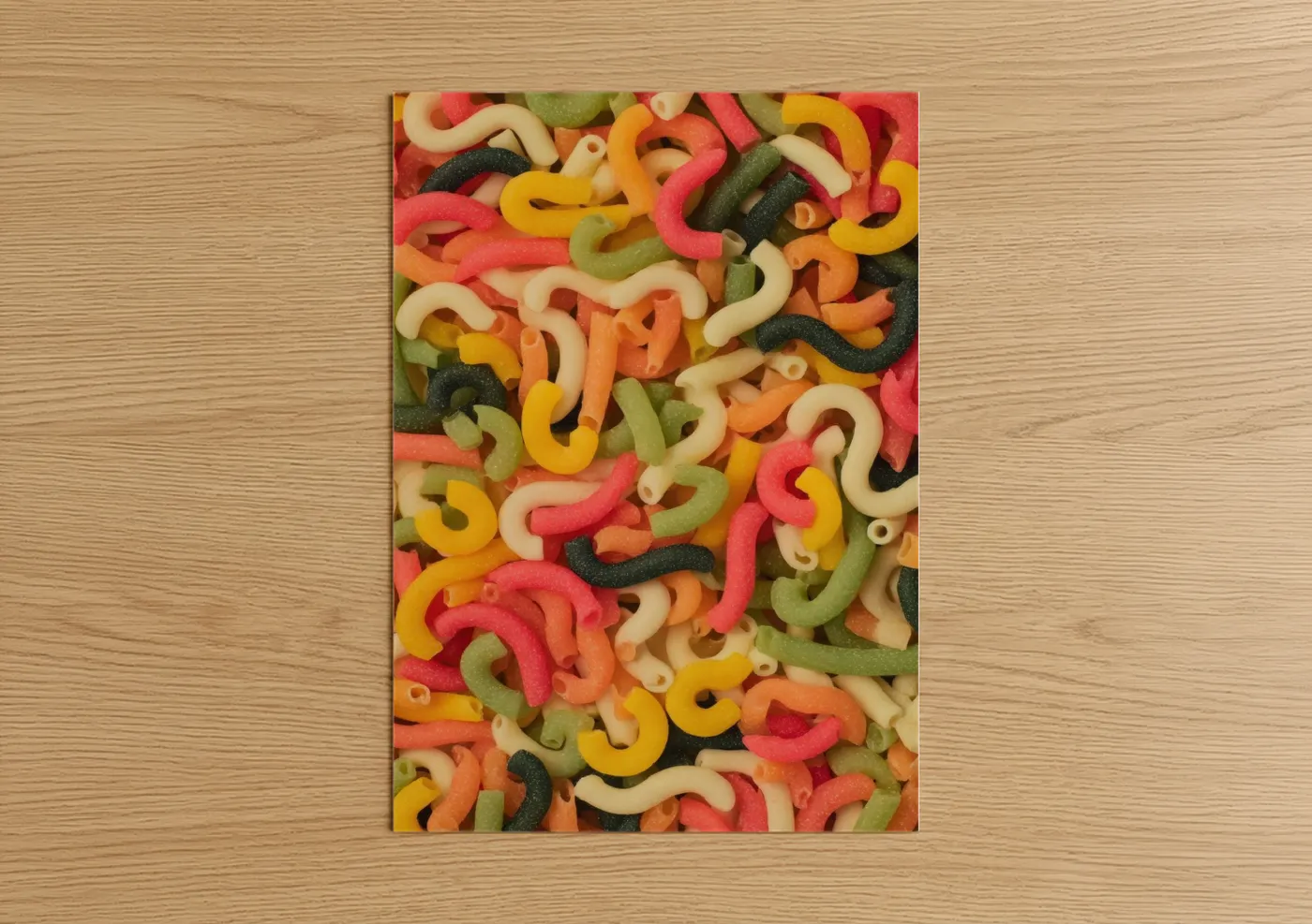 Colorful Pasta Mix Food Photography Wall Art
