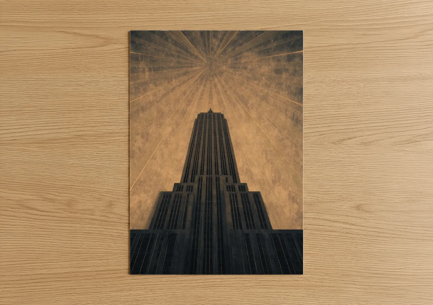 Empire State Building Skyward Photography Wall Art