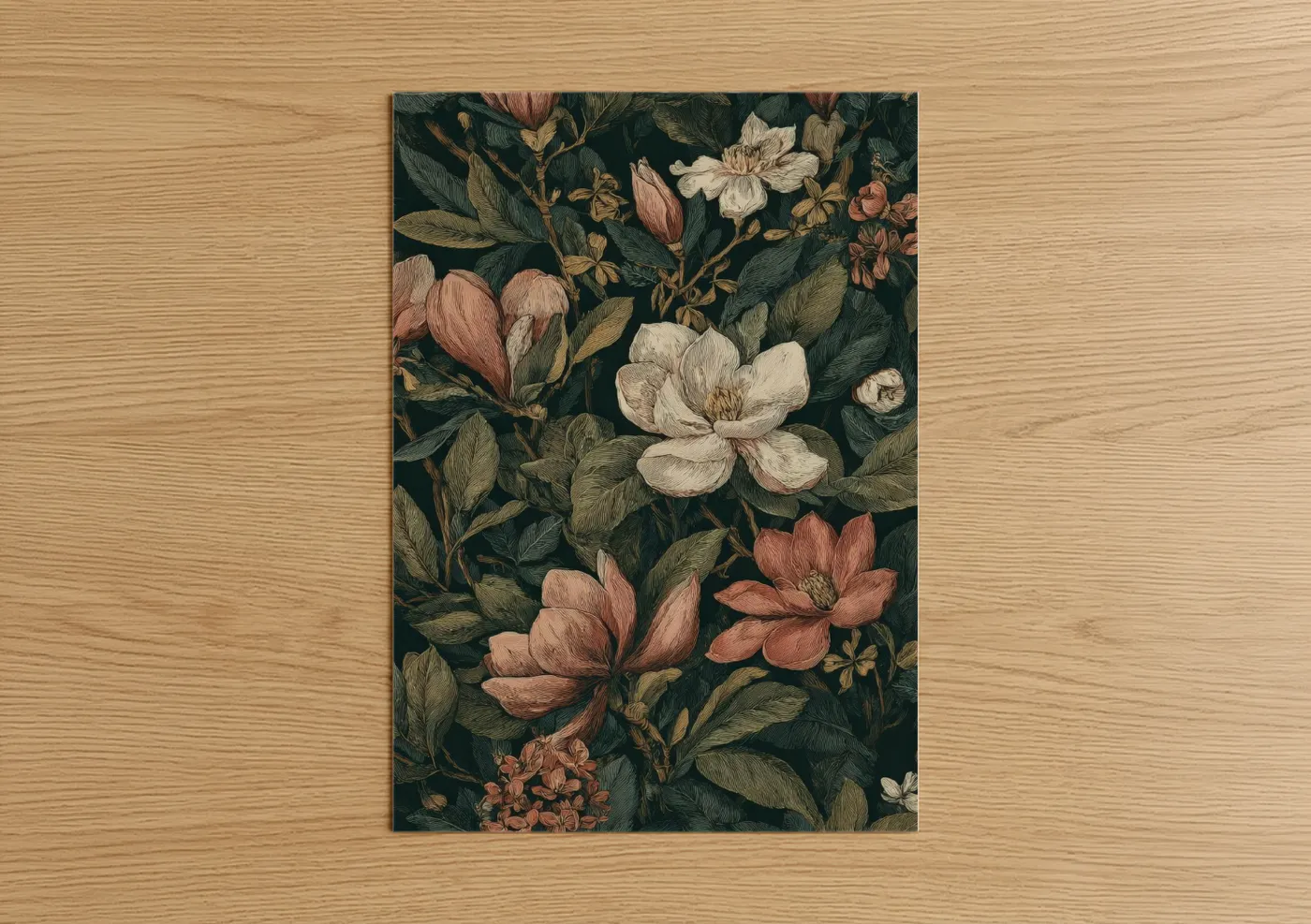 Spring Magnolia Garden Floral Wall Art