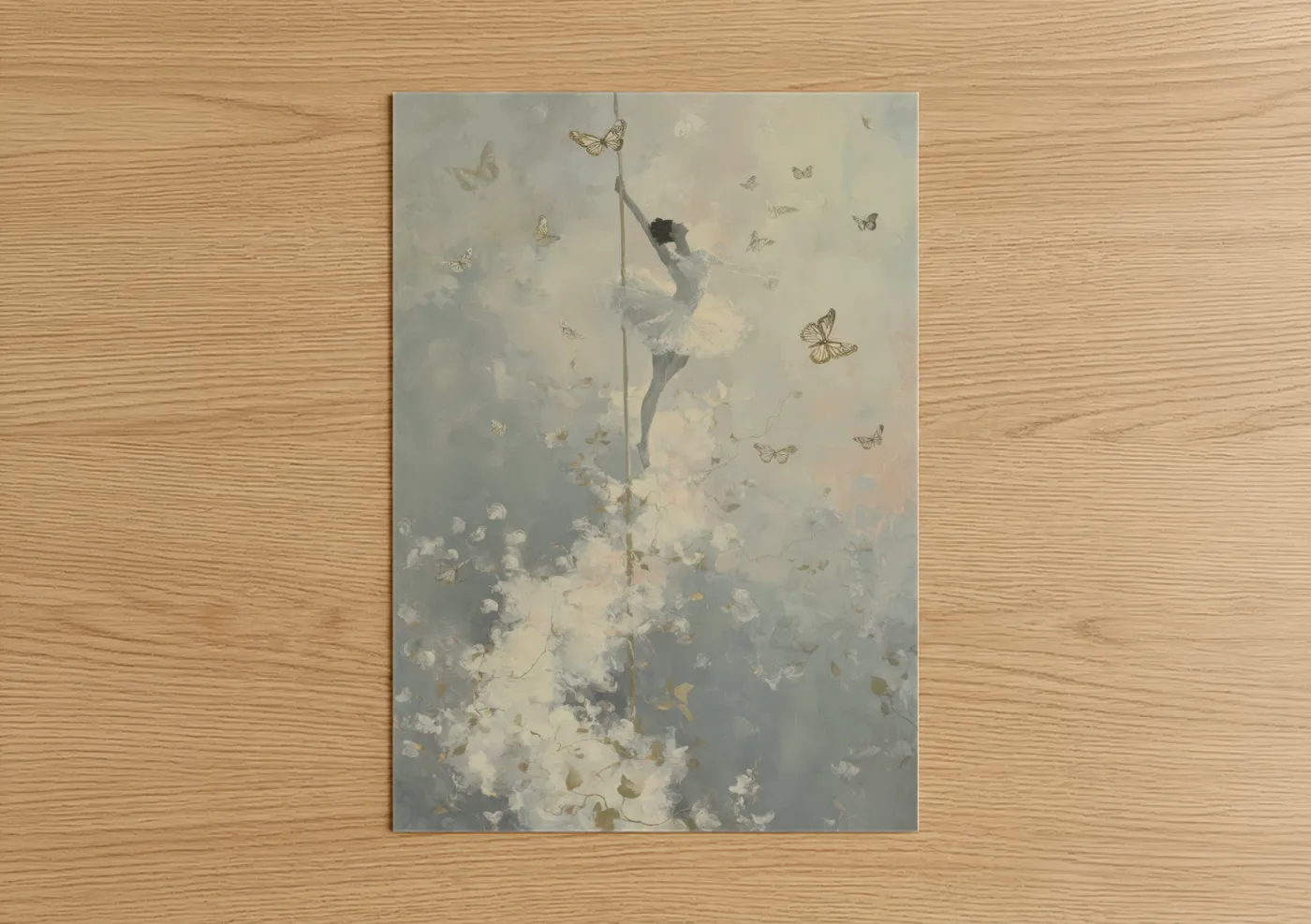 Ethereal Pole Dancer Butterflies Wall Art