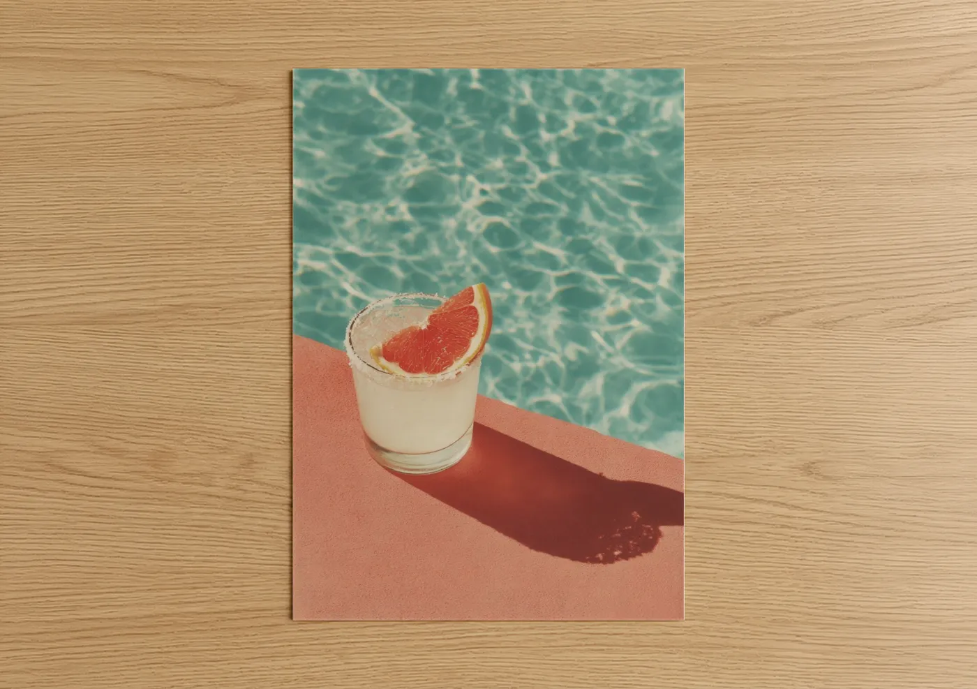 Paloma Cocktail Poolside Summer Wall Art