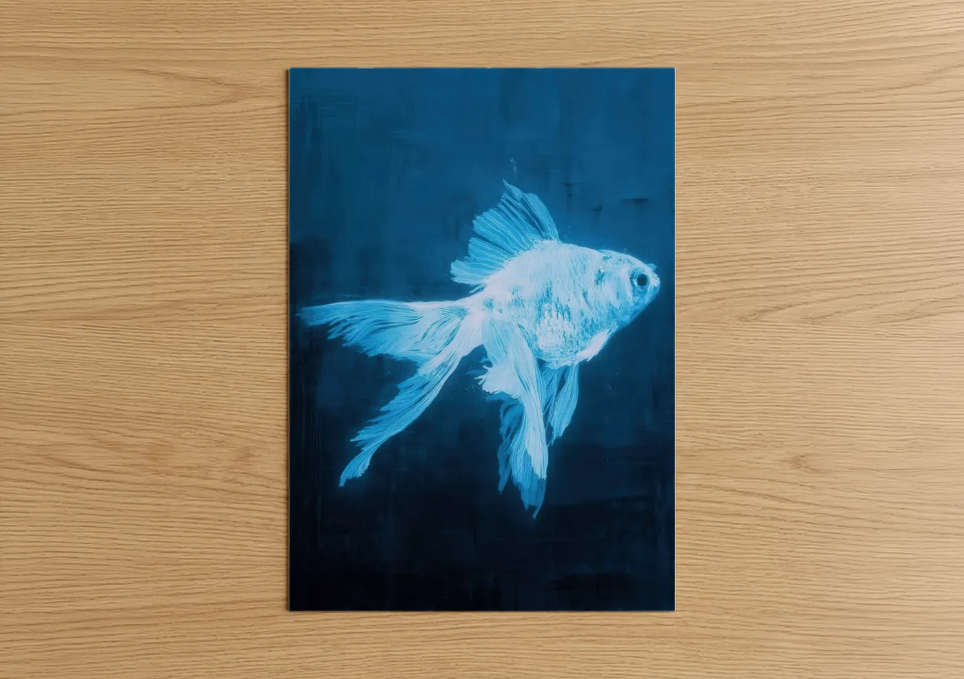 Azure Goldfish Underwater Wall Art