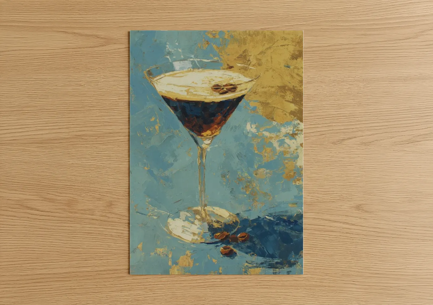 Espresso Martini Cocktail Modern Wall Art