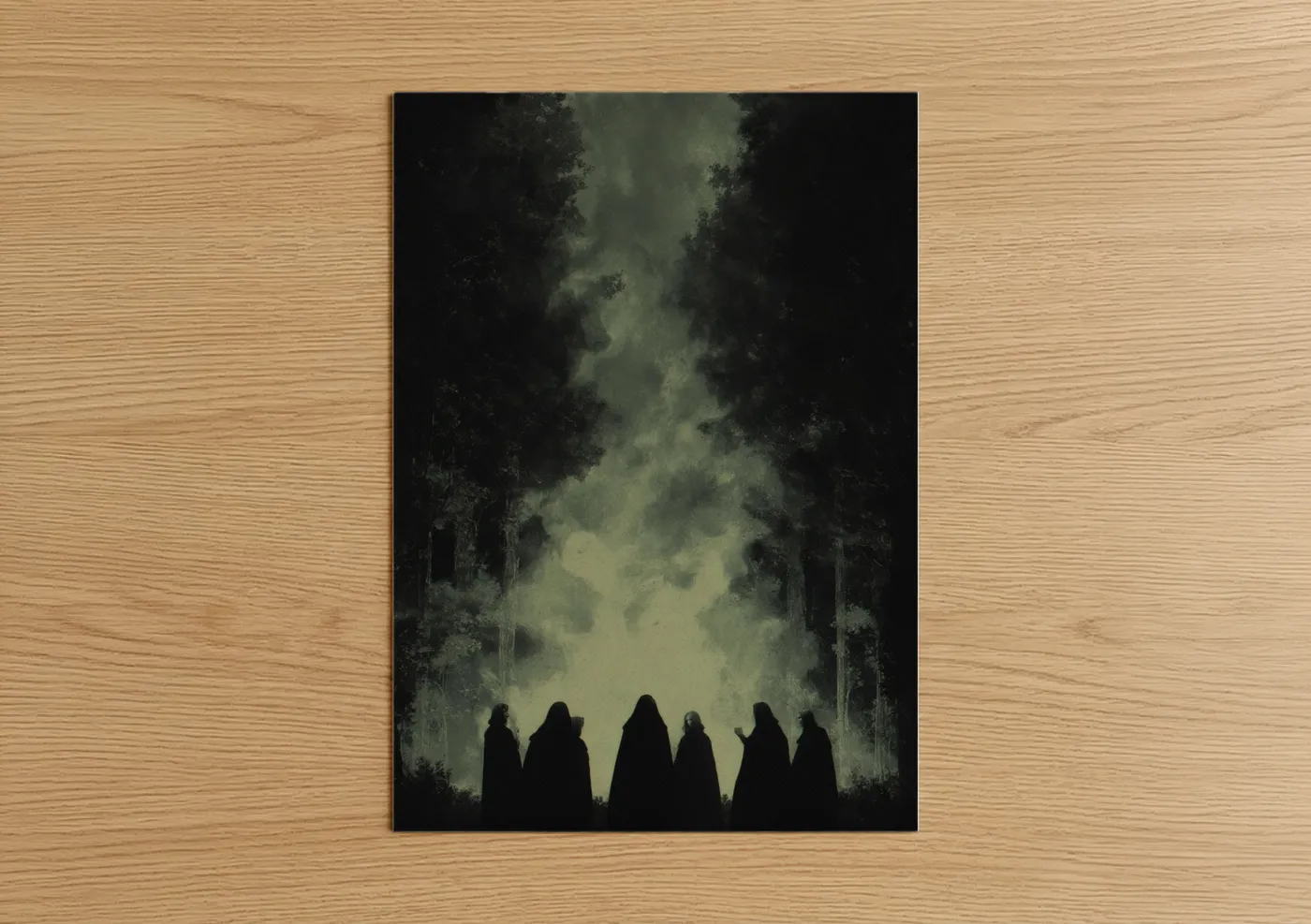 Wiccan Coven Forest Mystical Dark Wall Art