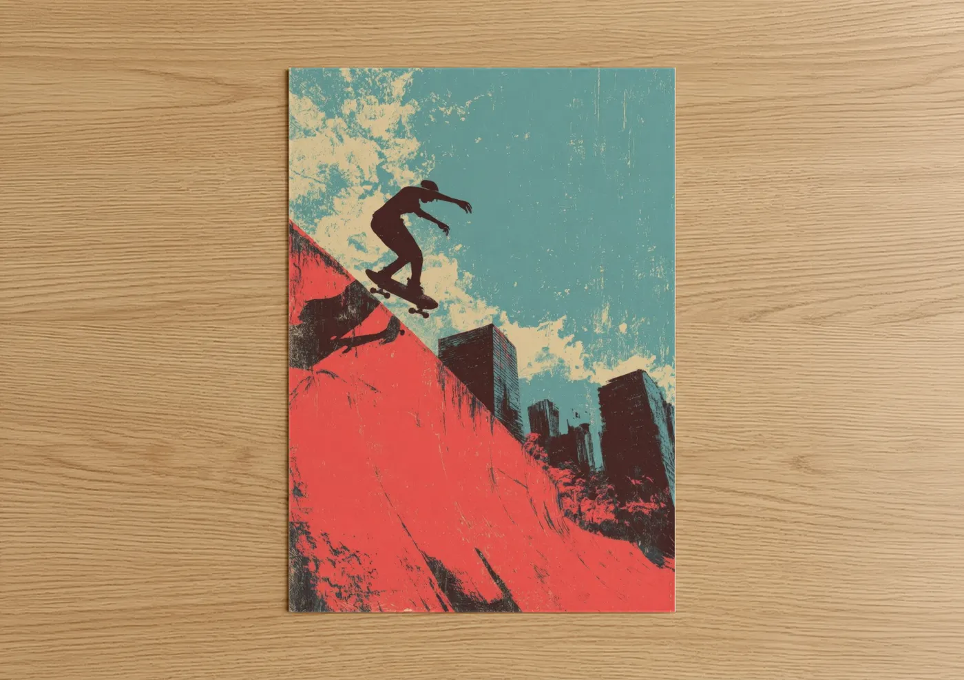 Urban Skateboarder Extreme Sports Wall Art