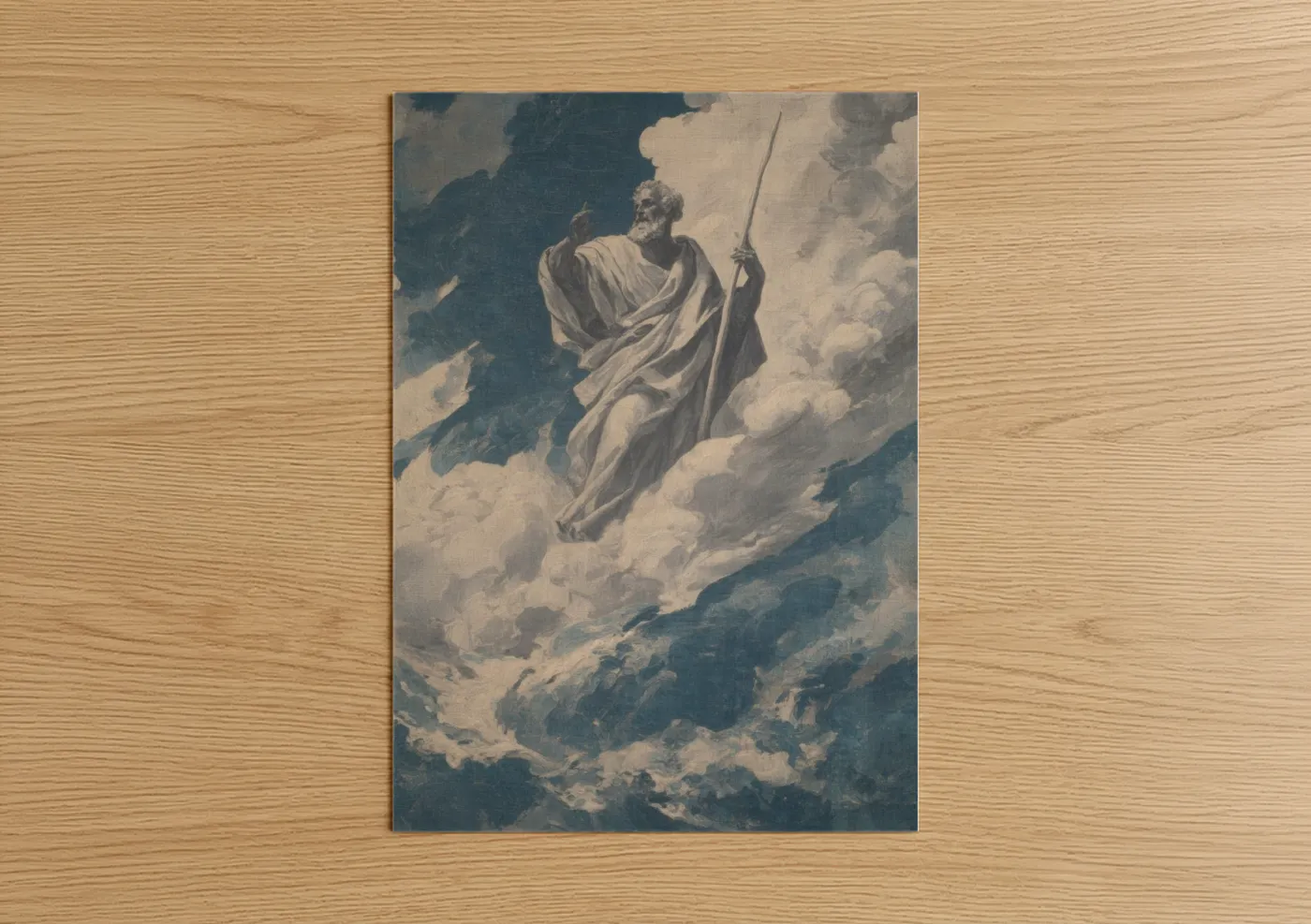 Saint Peter Heavenly Cloud Religious Art Wall Art