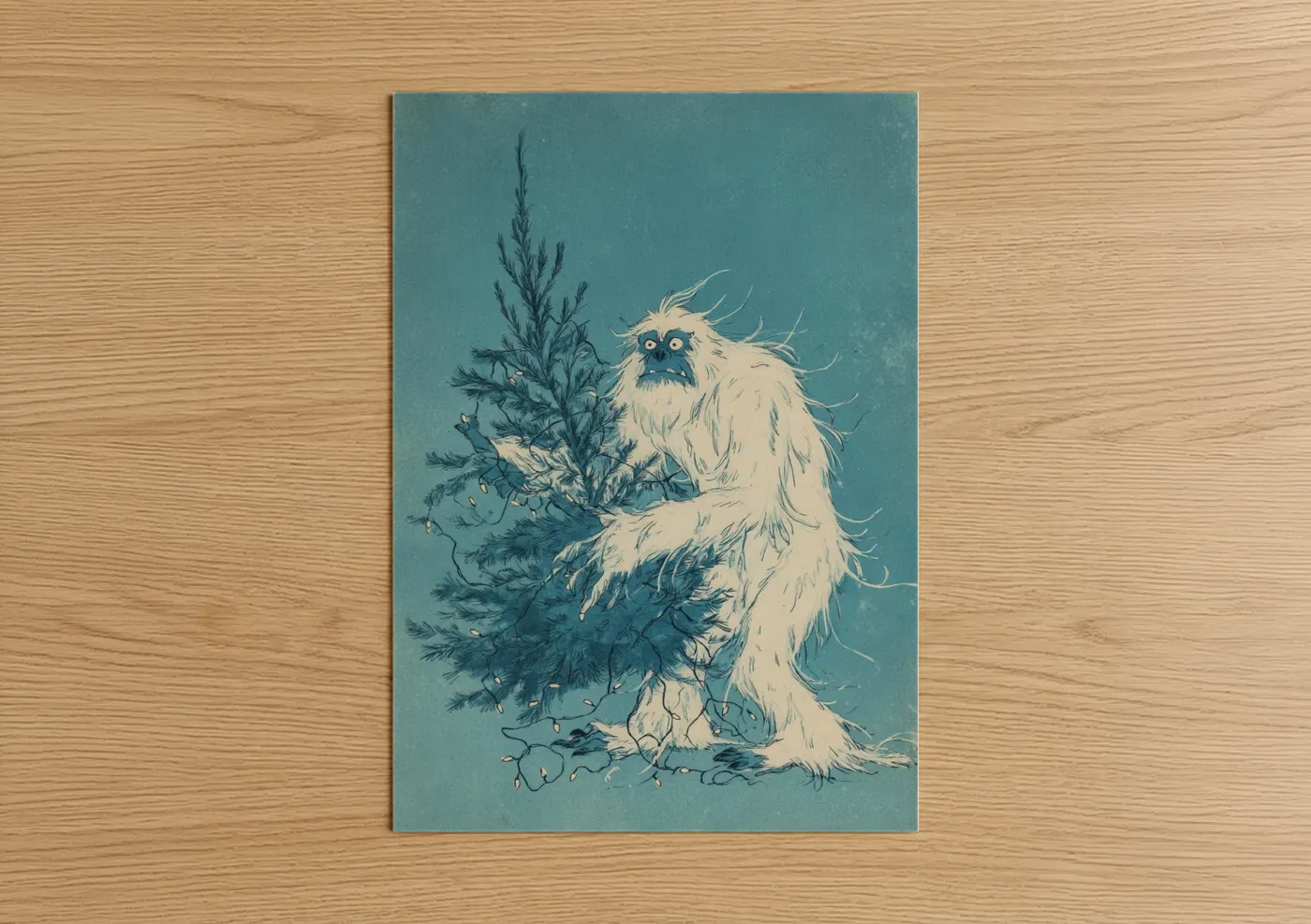 Forest Guardian Yeti Mythical Creature Wall Art