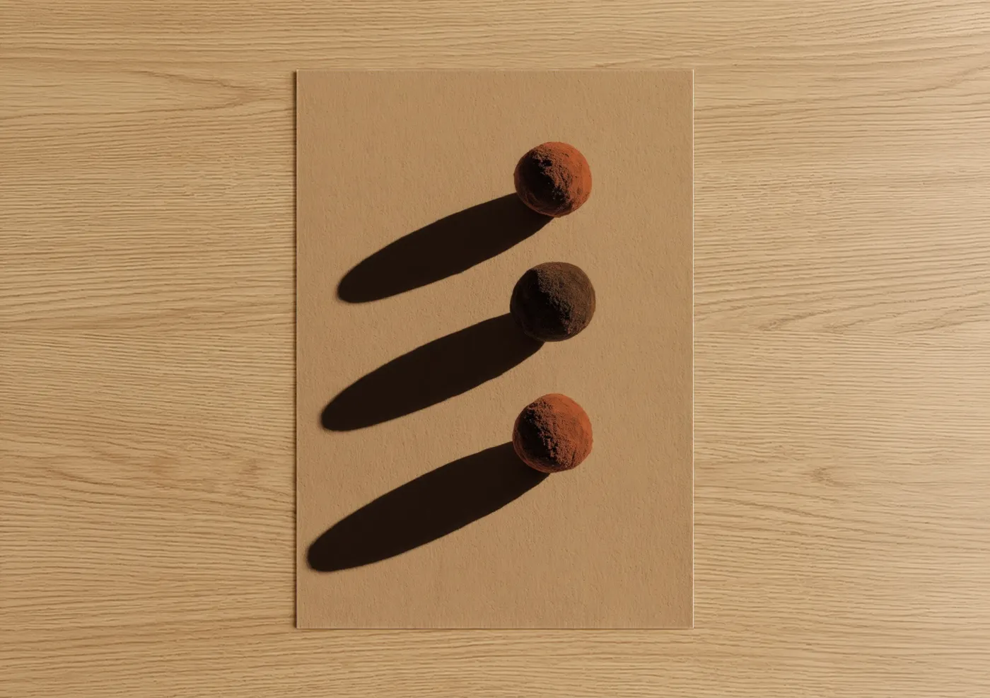 Chocolate Truffles Minimalist Wall Art