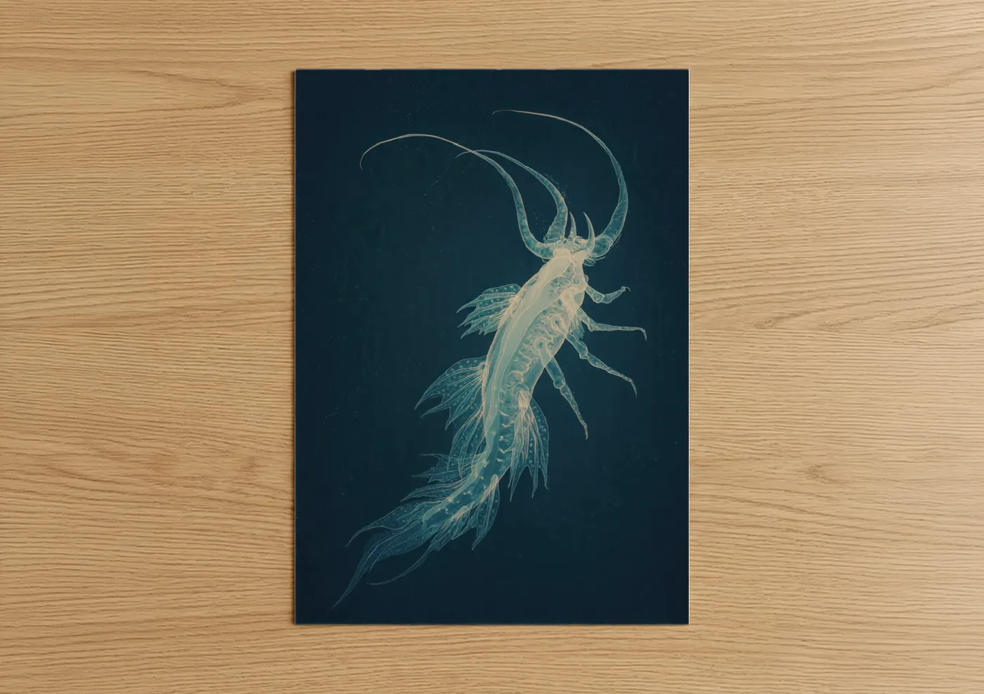 Ethereal Nudibranch Sea Creature Wall Art