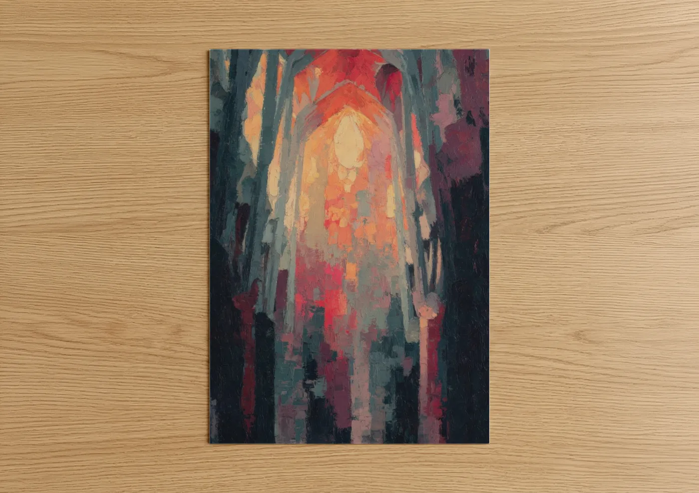 Sagrada Familia Cathedral Light Painting Wall Art