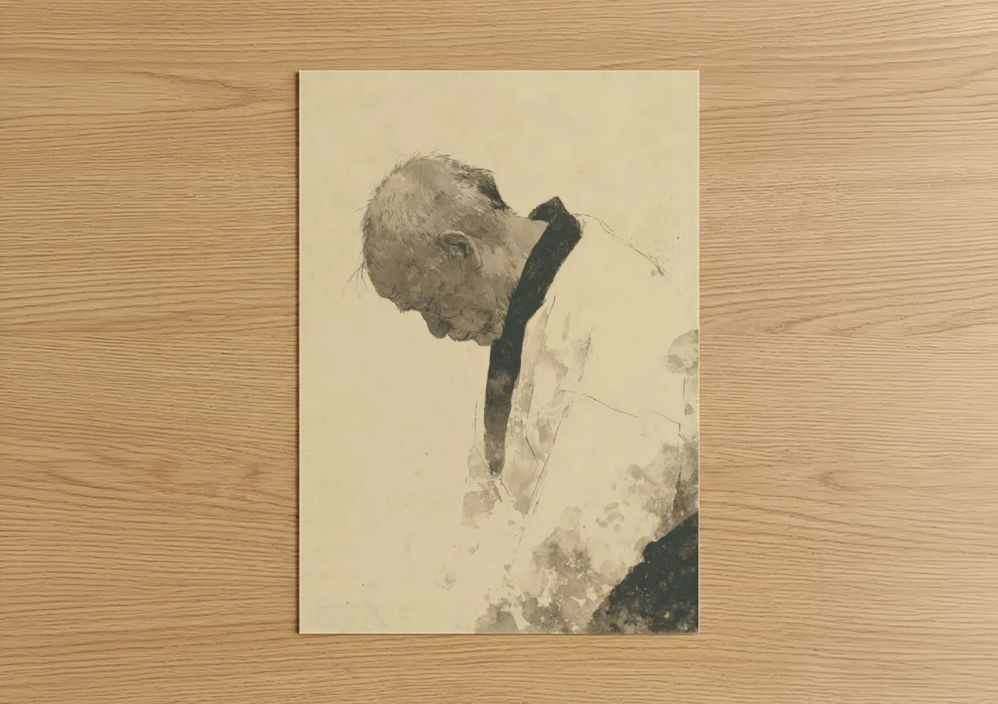 Judoka Focus Martial Arts Watercolor Wall Art