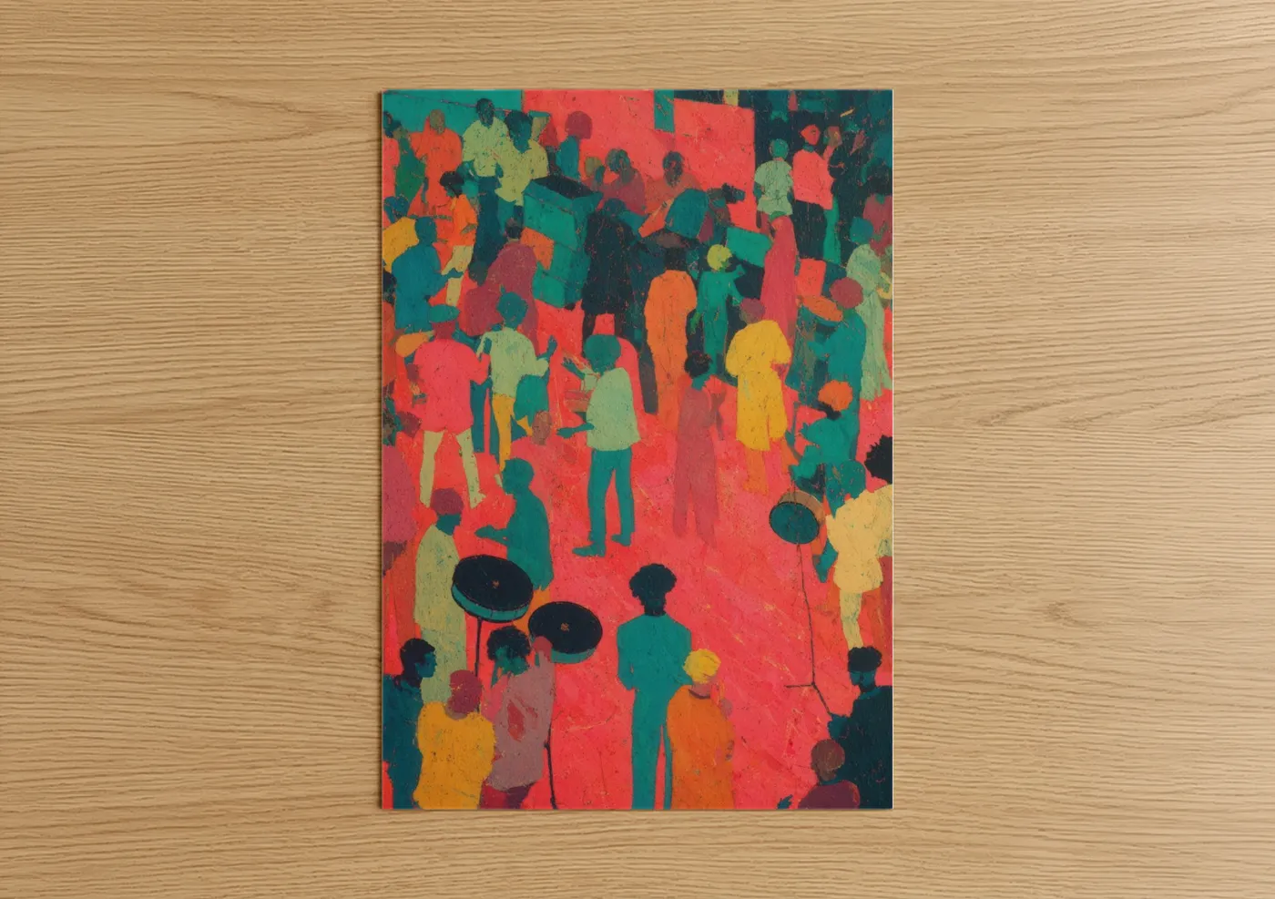 Vibrant Funk Collective Dance Party Wall Art