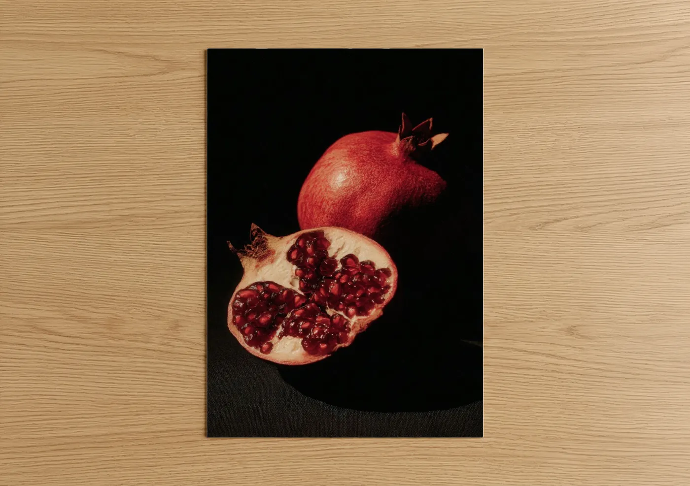 Ruby Pomegranate Still Life Photography Wall Art