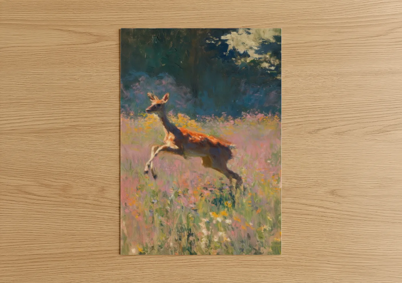 Antelope Wildflower Meadow Impressionist Wall Art
