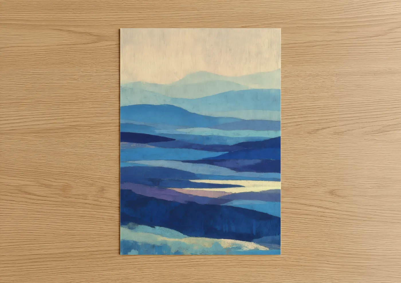 Blue Ridge Mountains Layered Landscape Wall Art