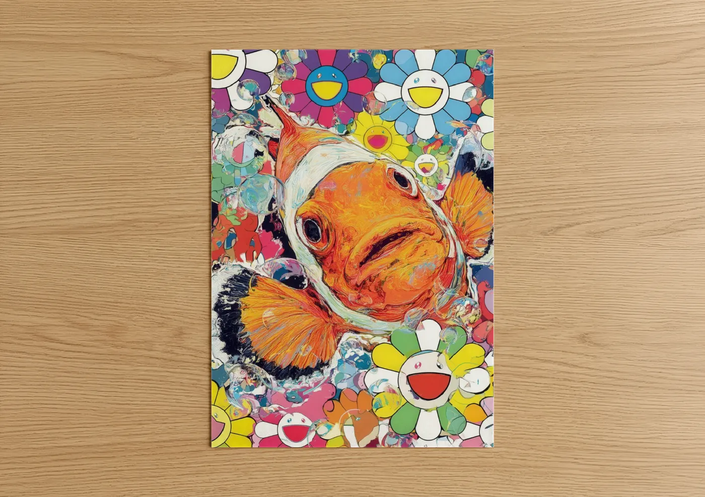 Colorful Clownfish Vibrant Pop Wall Art