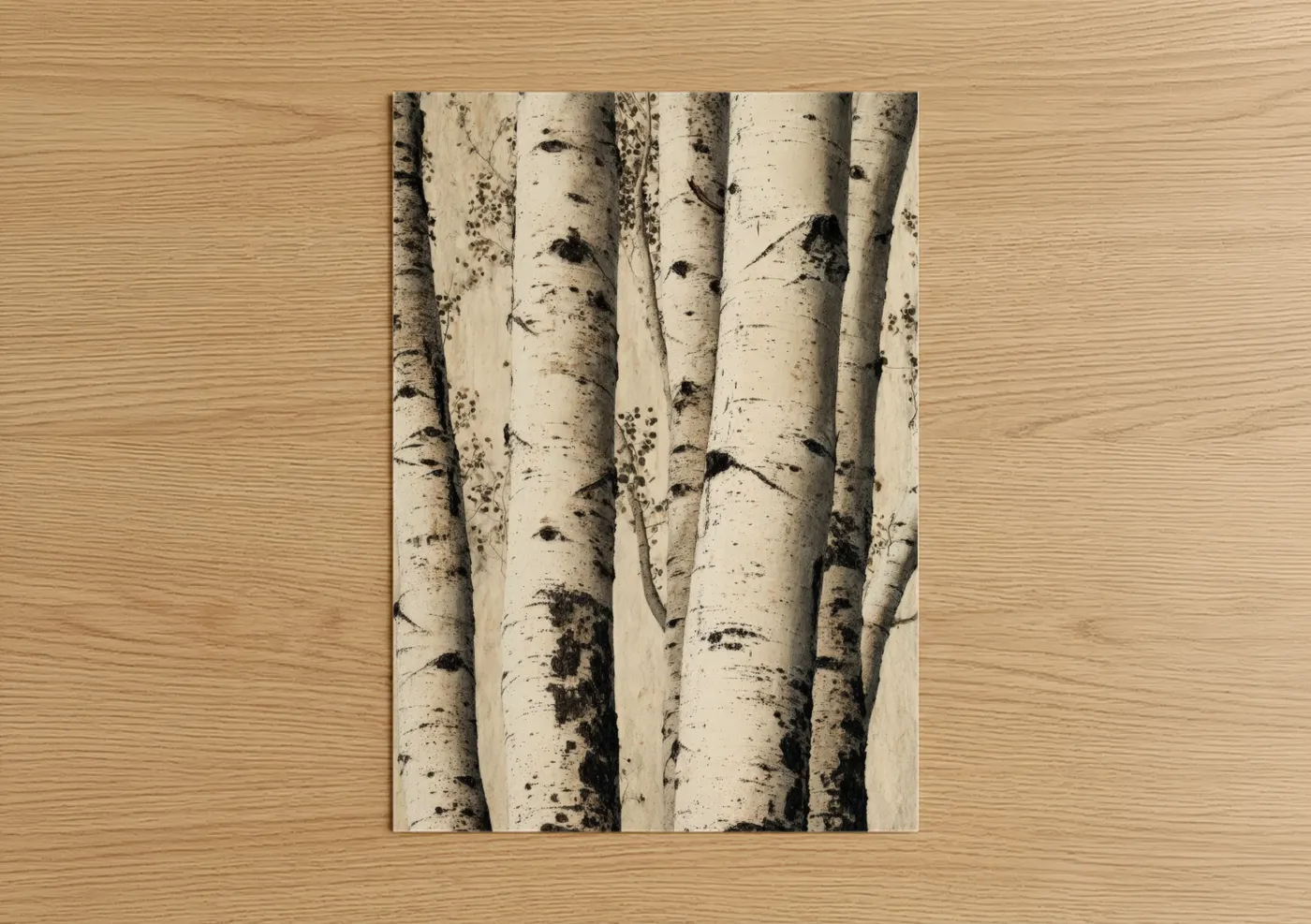 Serene Aspen Grove Nature Photography Wall Art