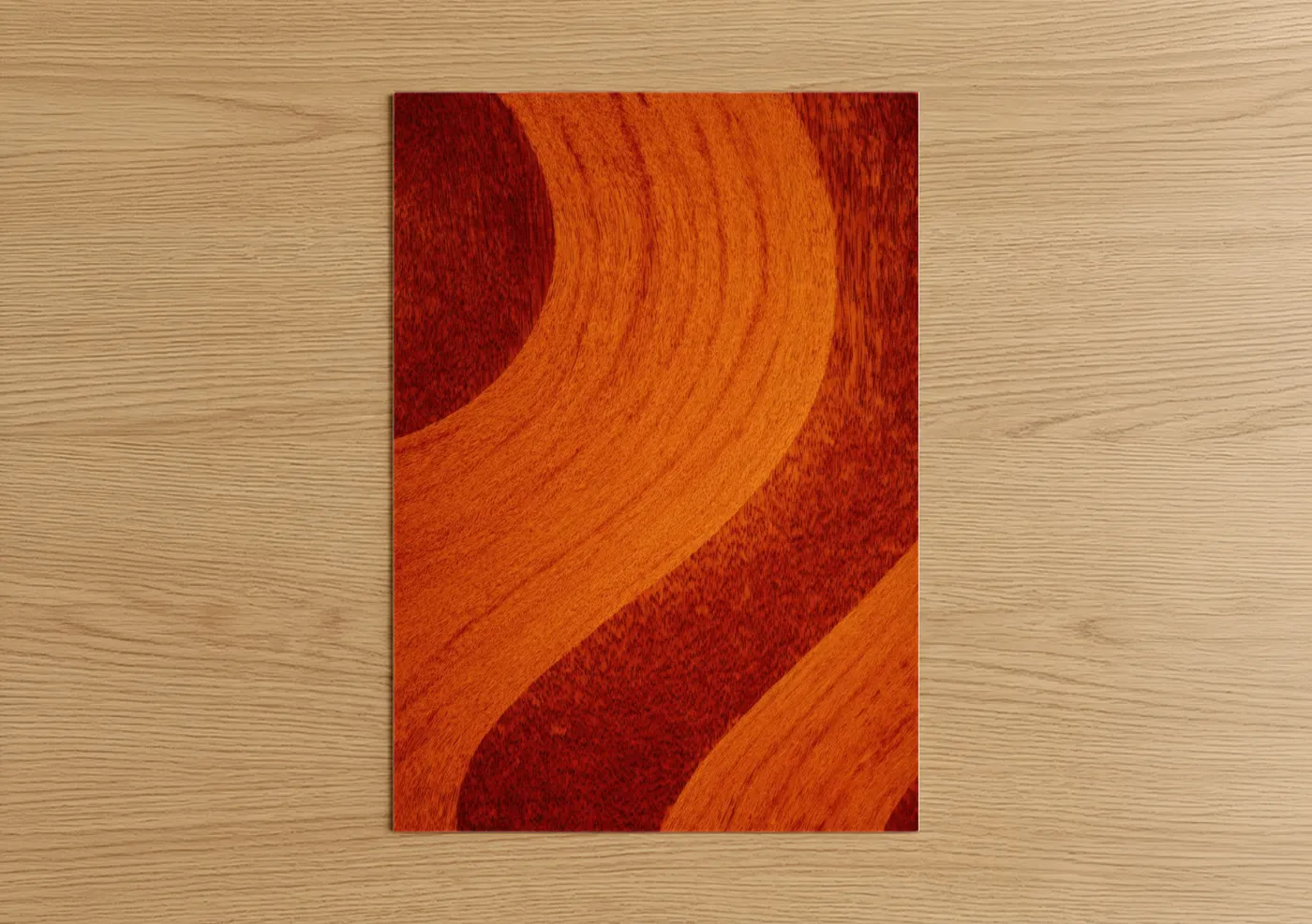 Crimson Guitar Abstract Texture Wall Art