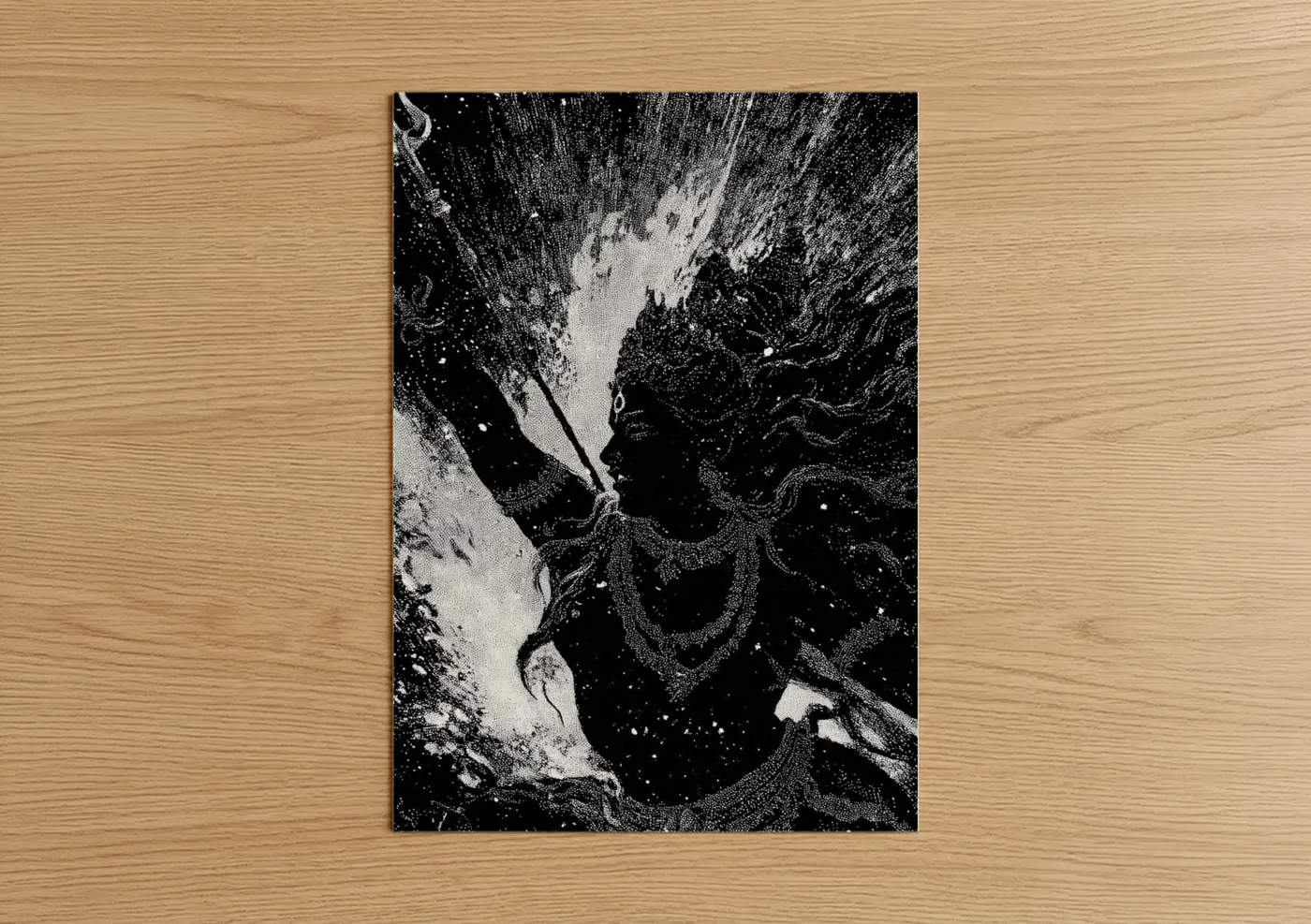 Hindu Deity Spiritual Meditation Wall Art