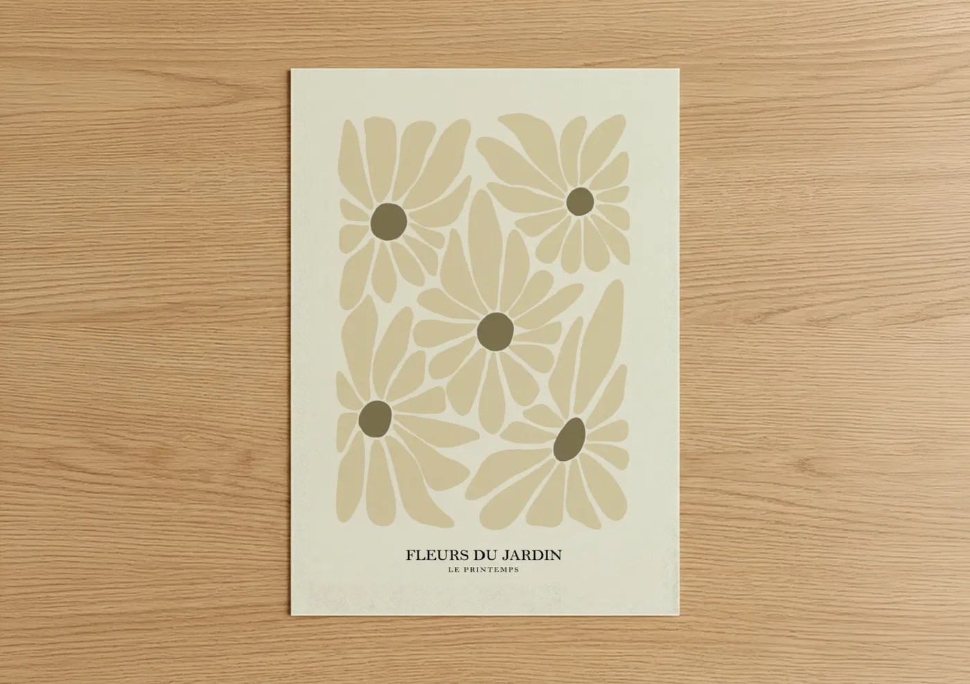 Abstract Botanical Flower Garden Wall Art