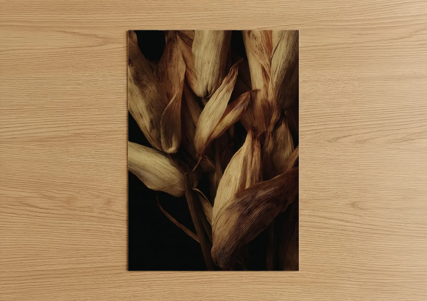 Golden Grain Study Close-up Botanical Wall Art