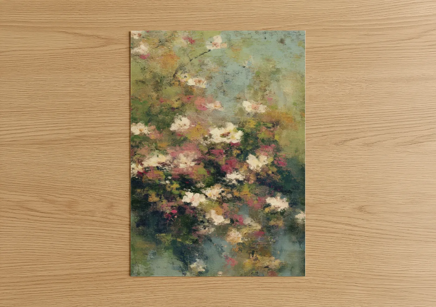 Vintage Magnolia Garden Impressionist Floral Wall Art