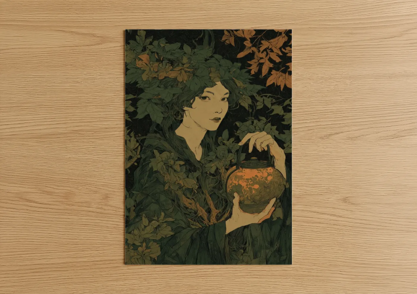 Enchanted Potion Keeper Witchcraft Wall Art