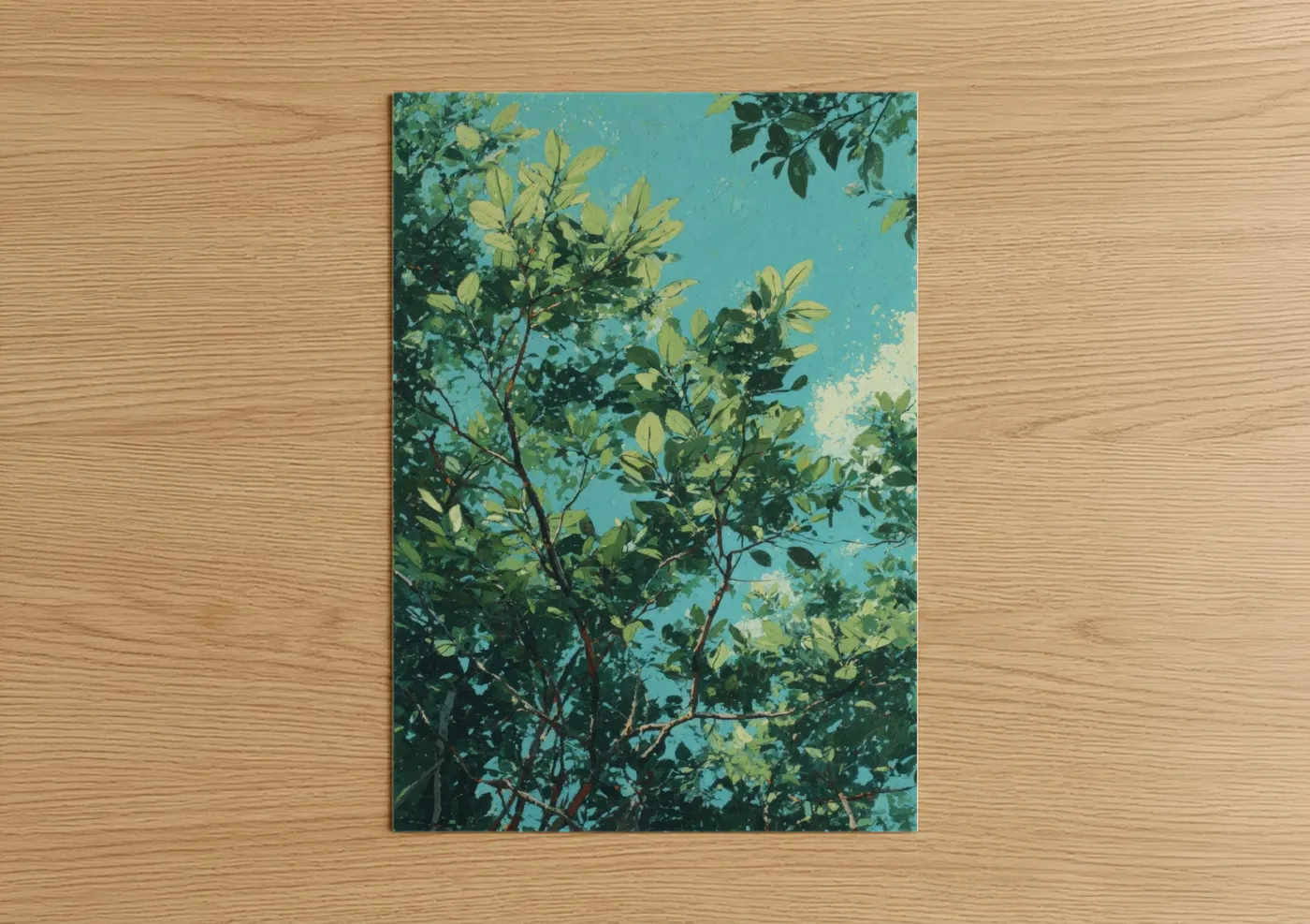 Sunlit Mangrove Tree Canopy Wall Art
