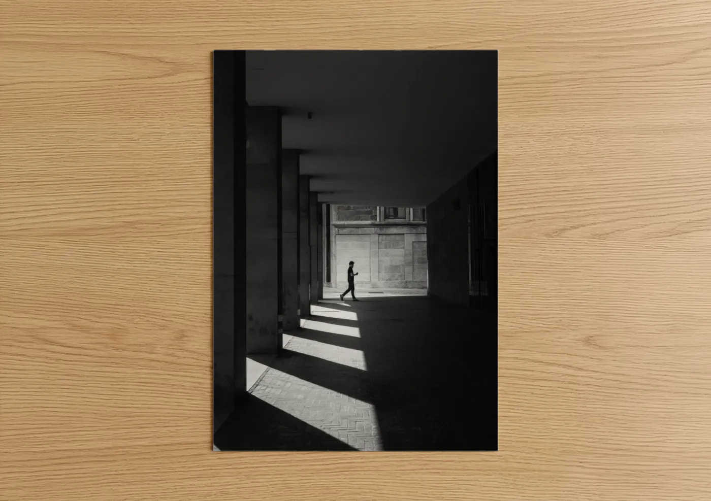 Minimalist Architecture Black White Wall Art