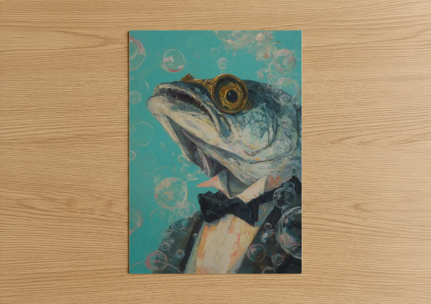 Dapper Tarpon Fish Formal Wear Wall Art