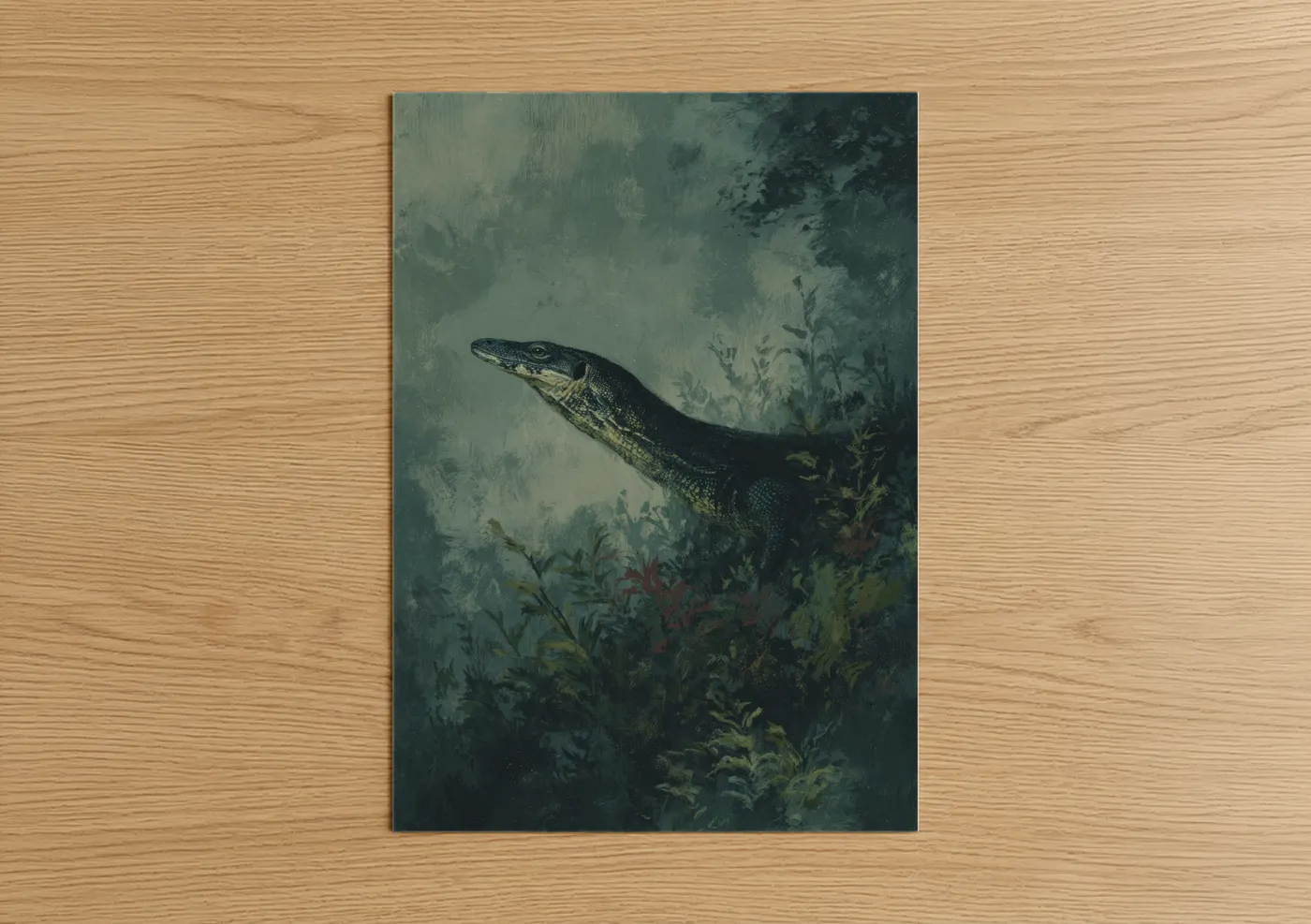 Aquatic Lizard Underwater Nature Wall Art
