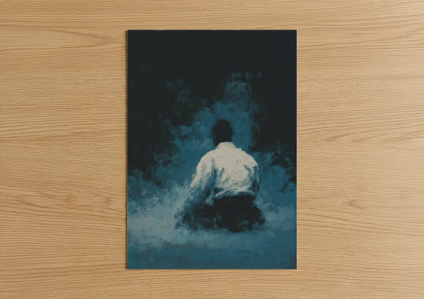 Solitary Judoka Contemplative Martial Wall Art