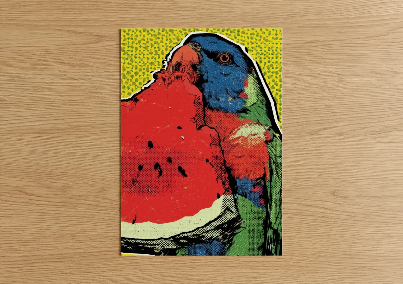 Colorful Rainbow Lorikeet Pop Wall Art