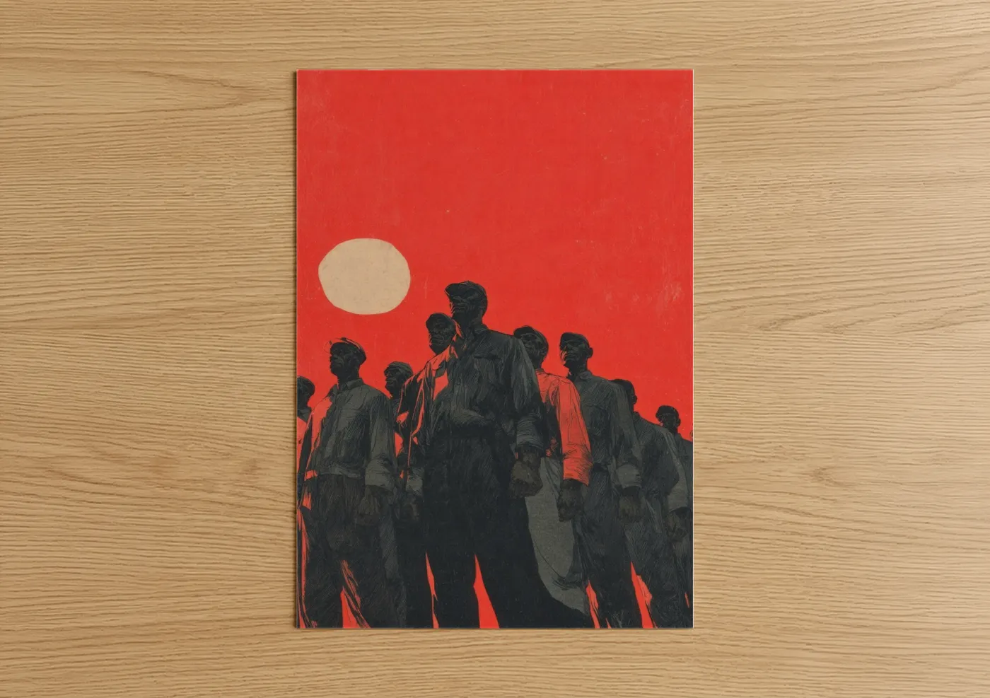 Labor Day Workers Silhouette Wall Art