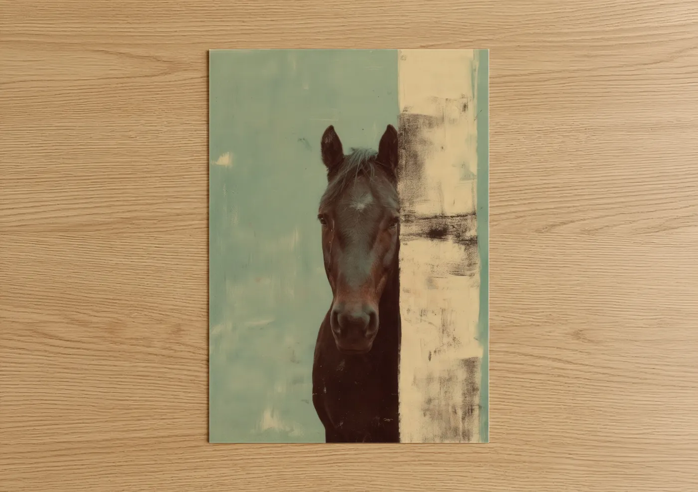 Rustic Quarter Horse Portrait Photography Wall Art