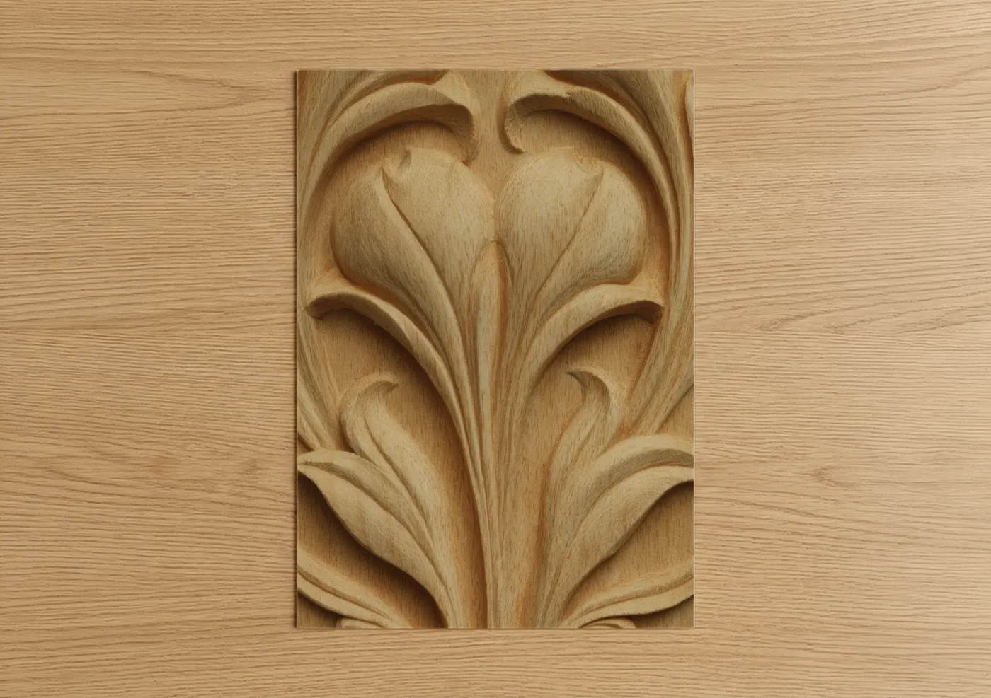 Carved Wood Ornamental Relief Wall Art