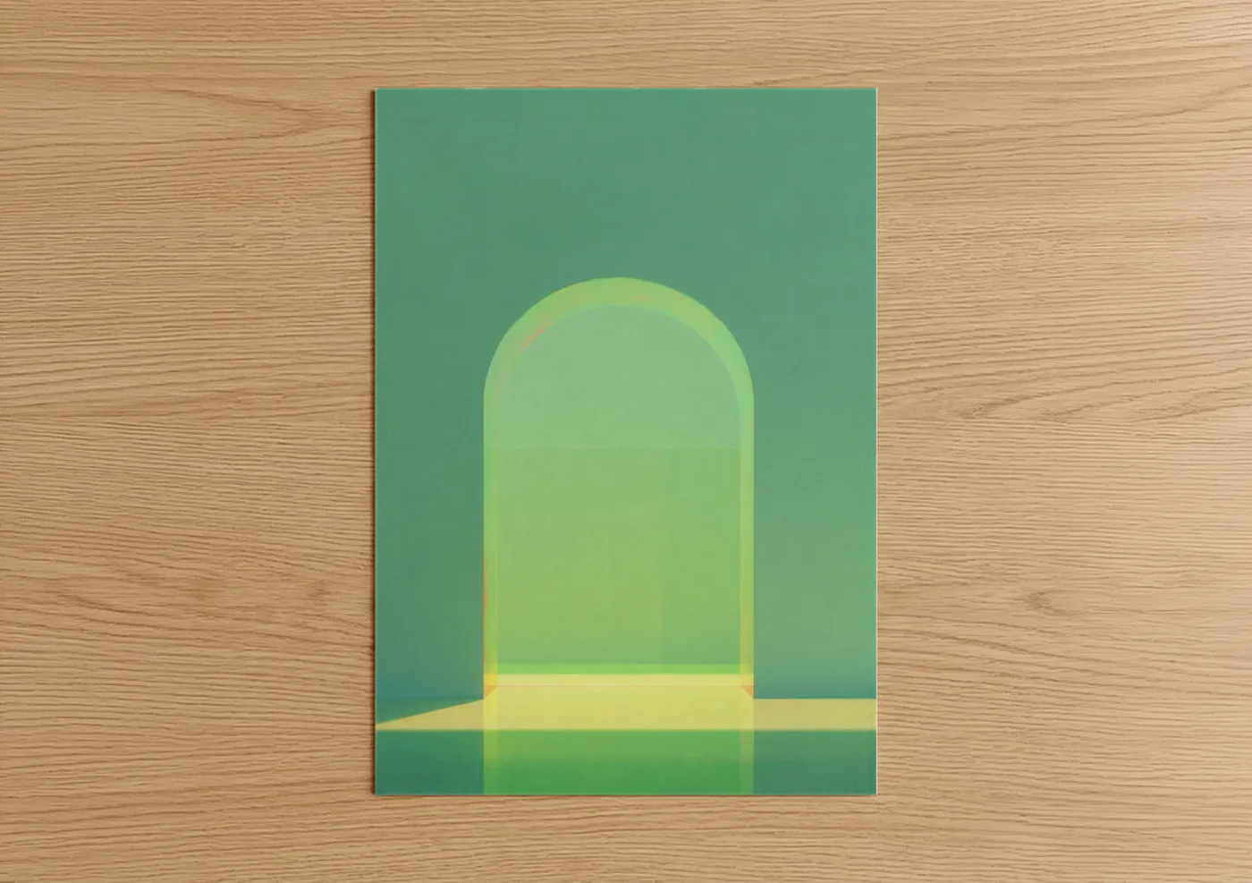 Luminous Arch Modern Minimalist Wall Art