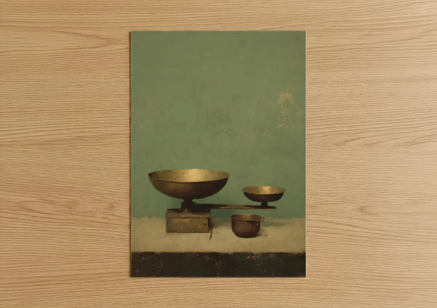 Vintage Kitchen Scale Still Life Wall Art