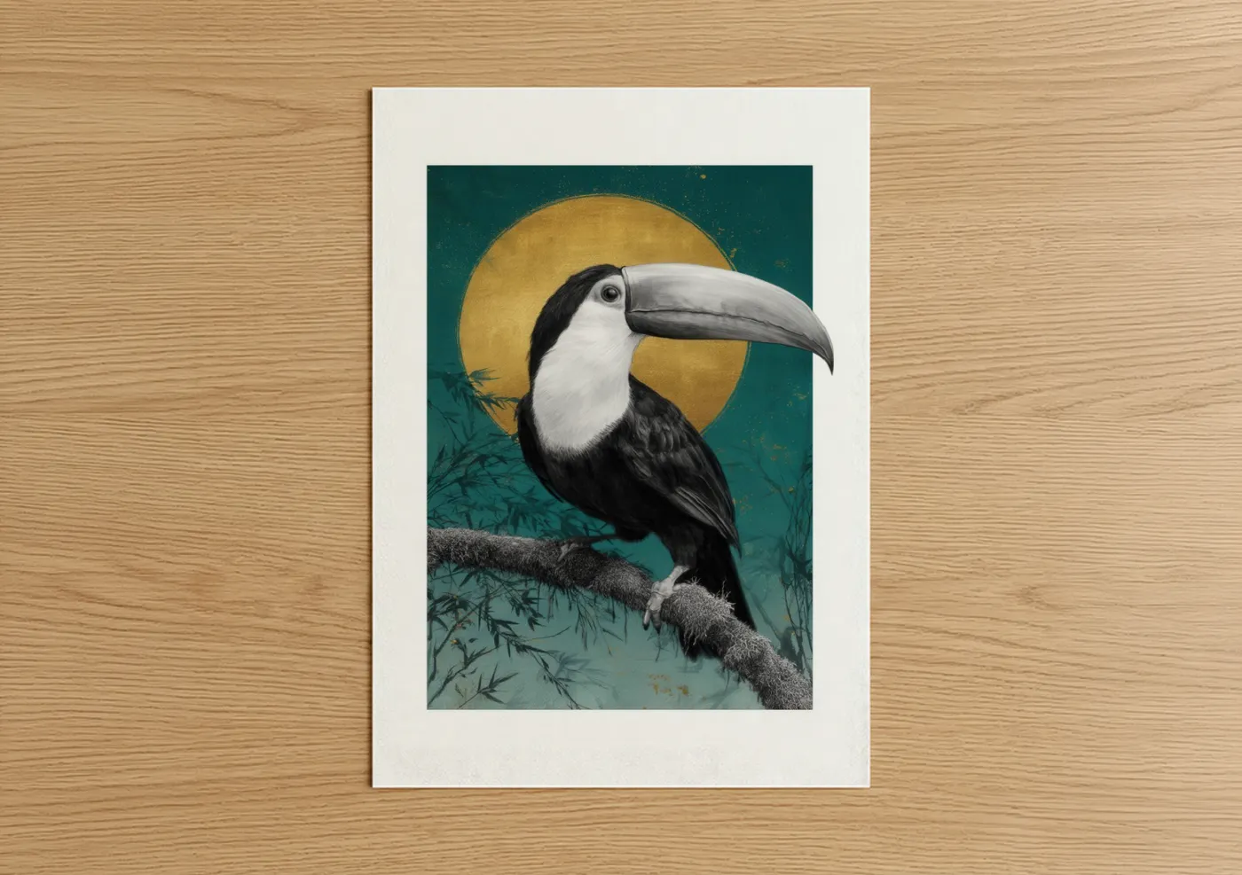 Golden Moon Toucan Wildlife Wall Art