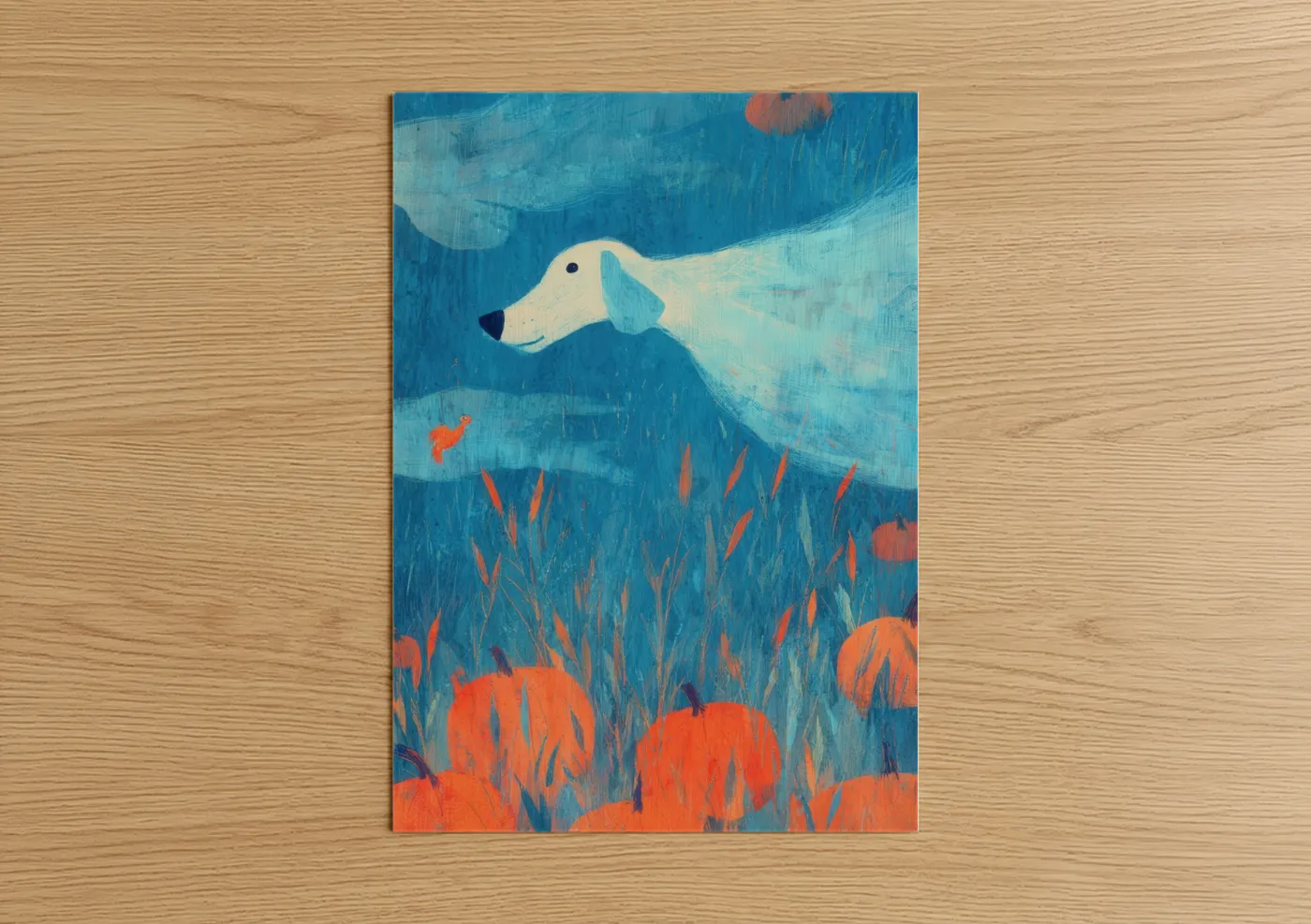 Spooky Sea-Horse Halloween Wall Art