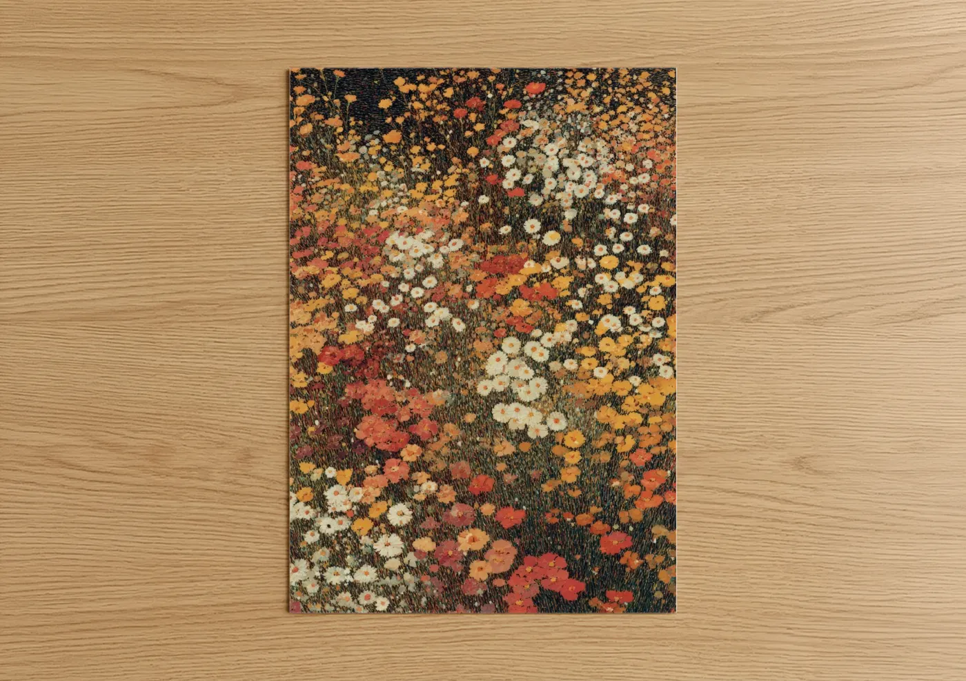 Vibrant Wildflower Daisy Meadow Art Wall Art