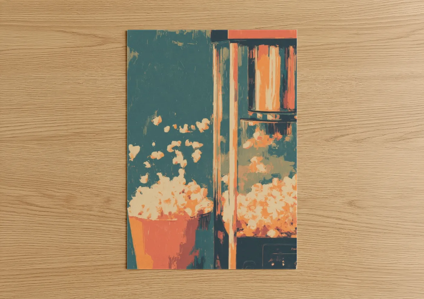 Vintage Carnival Popcorn Festival Wall Art