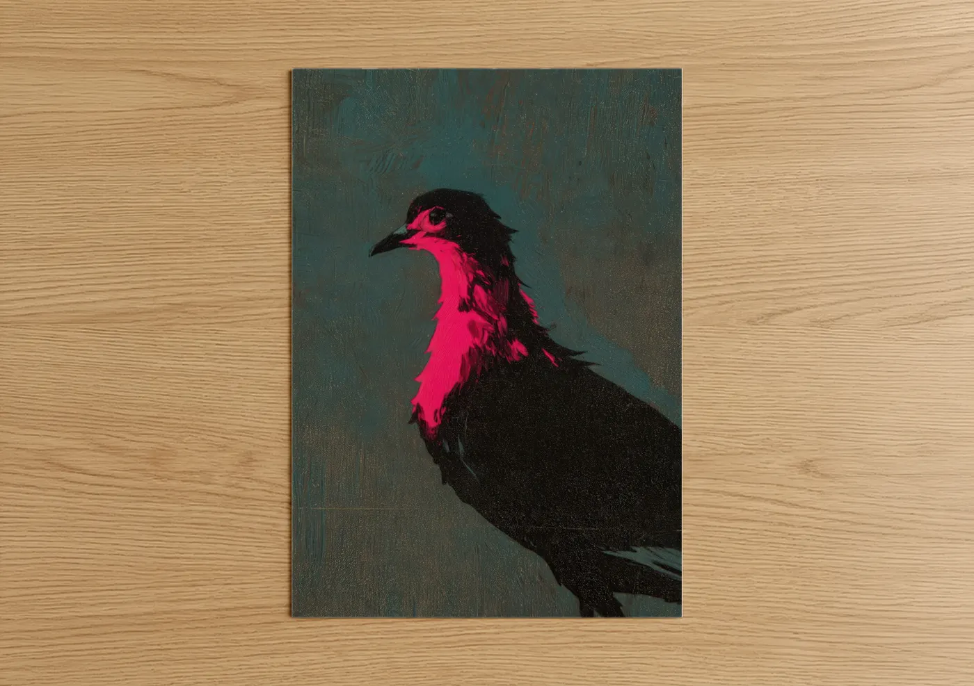 Neon Pigeon Modern Pop Wall Art
