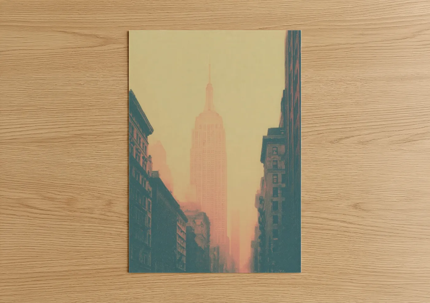 Empire State Building Sunrise Manhattan Wall Art
