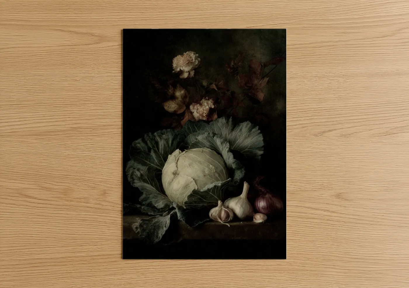 Dark Harvest Vegetable Still Life Wall Art