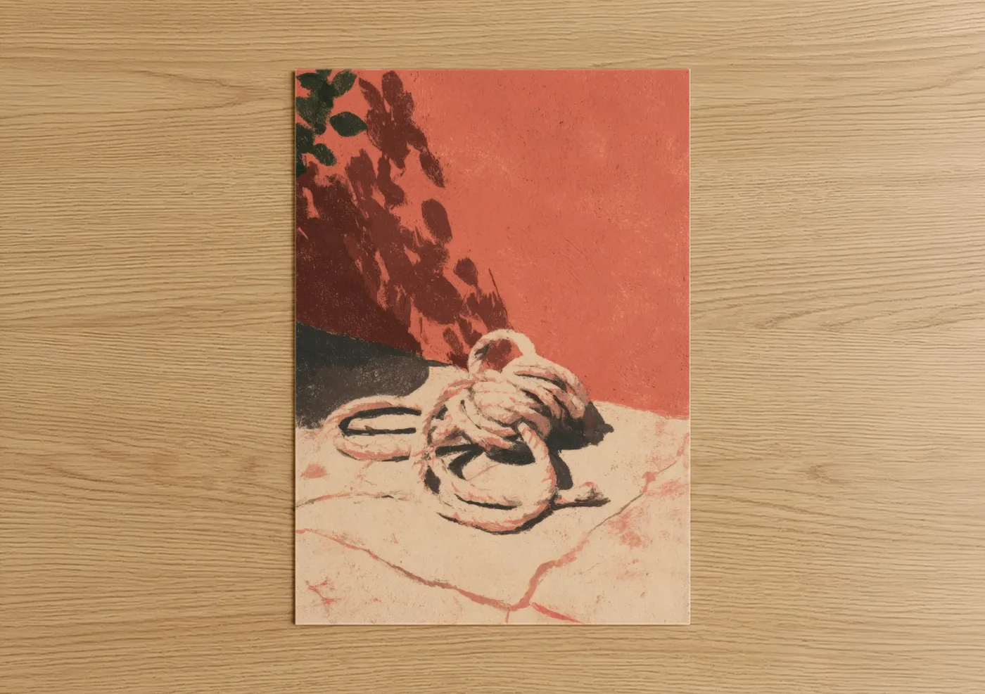 Rope Knots Desert Illustration Wall Art