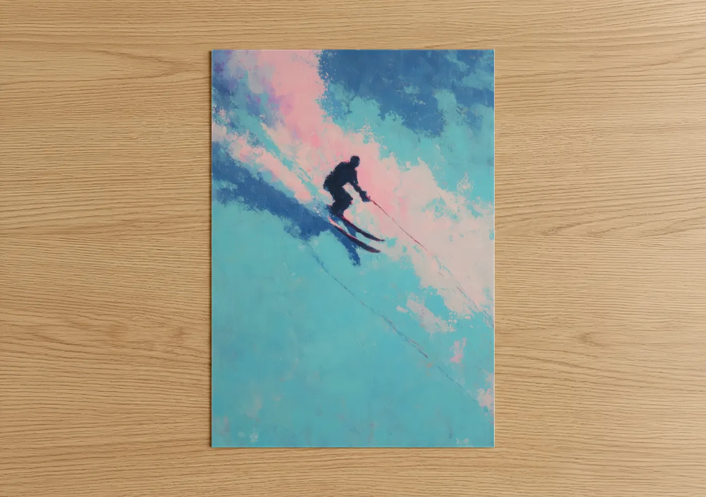 Alpine Skier Winter Sport Wall Art