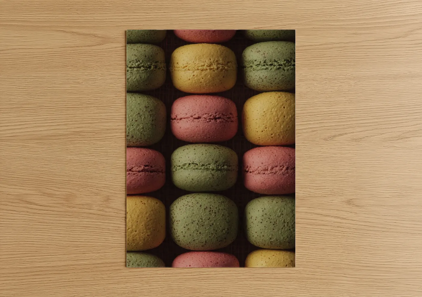 Colorful French Macarons Baking Wall Art