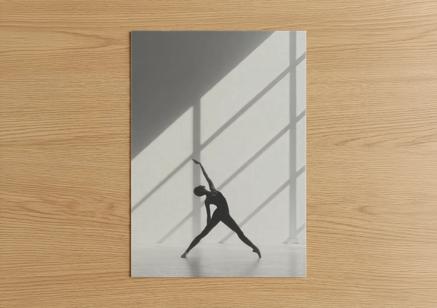 Modern Dance Geometric Silhouette Wall Art