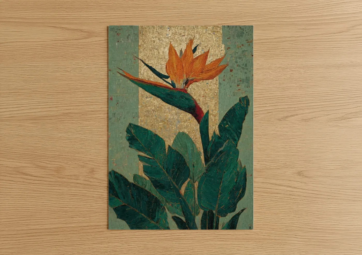 Tropical Bird of Paradise Flower Wall Art